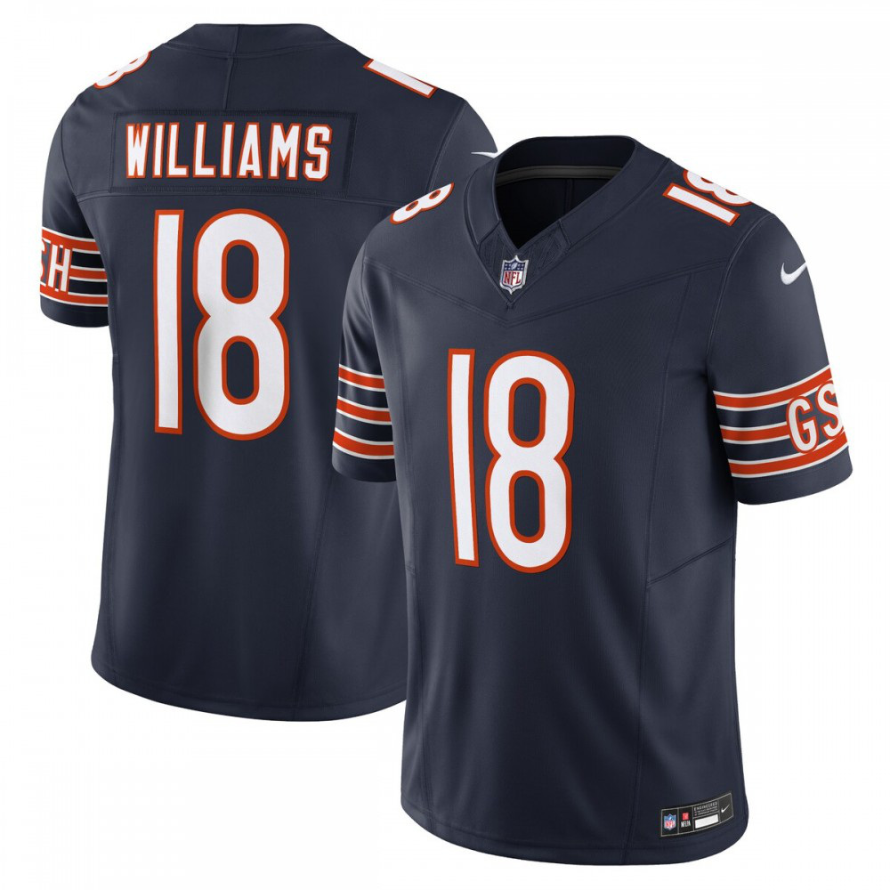 Caleb Williams Chicago Bears Nike Vapor F.U.S.E. Limited Jersey - Navy-GridironStore